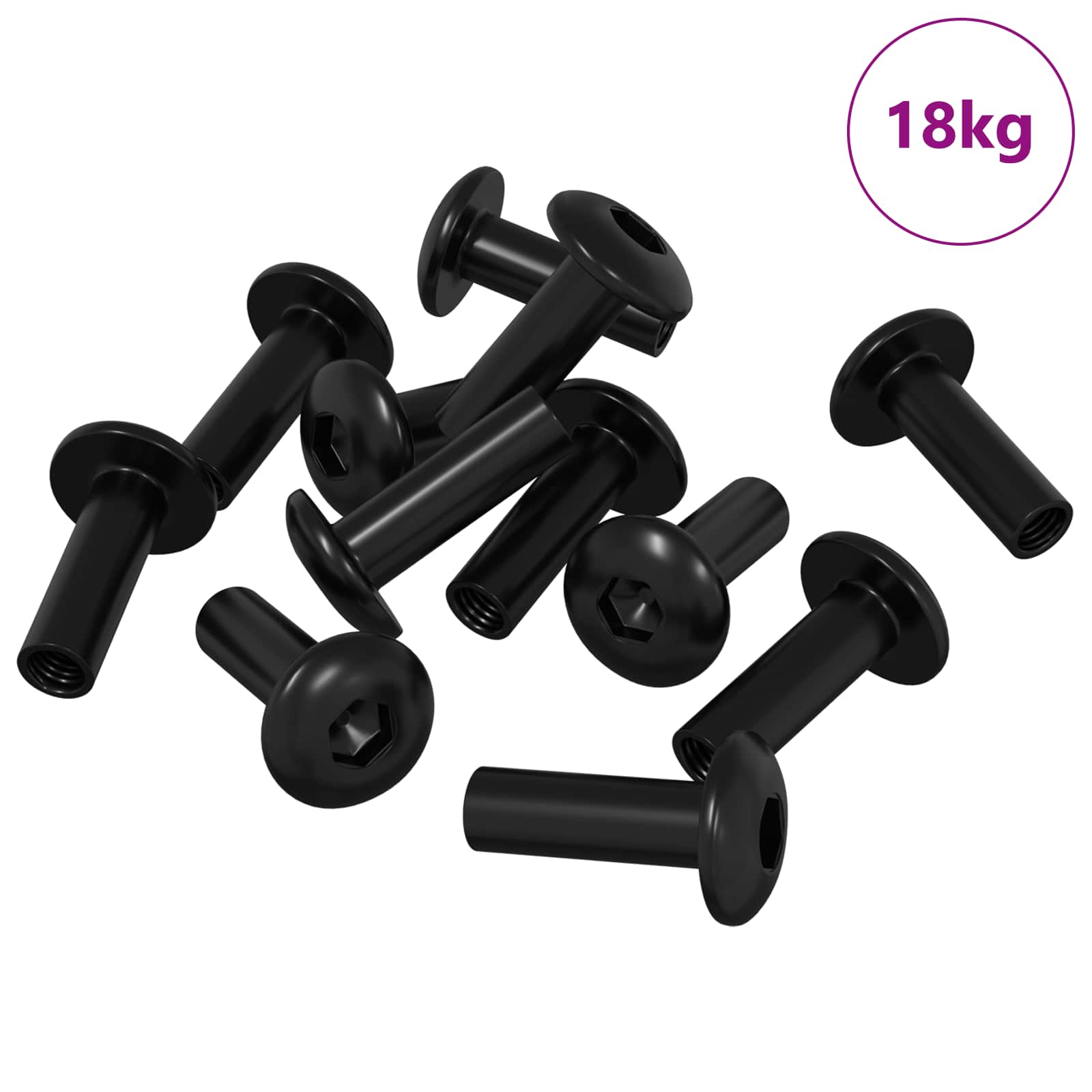 Matične Cijevi 8451 pcs Crna Metal