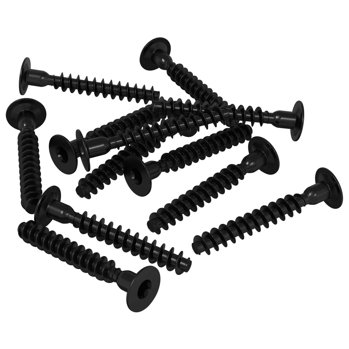Šestarasti vijak s čepom 5143 pcs Crna Željezo