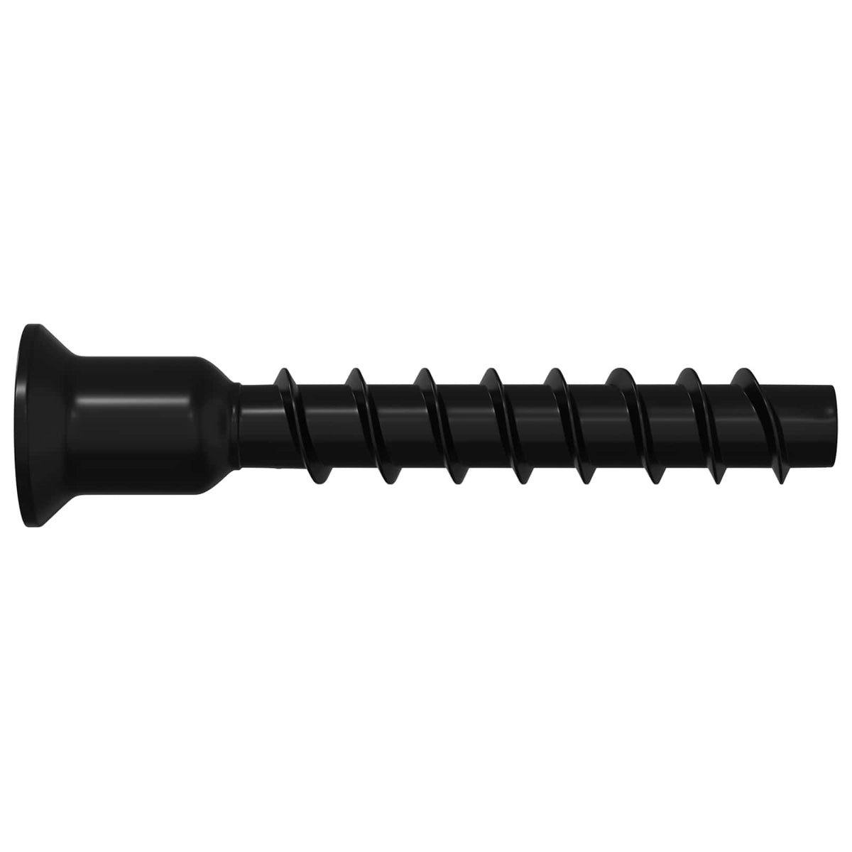 Šestarasti vijak s čepom 2 pcs Crna 7 x 40 mm Željezo