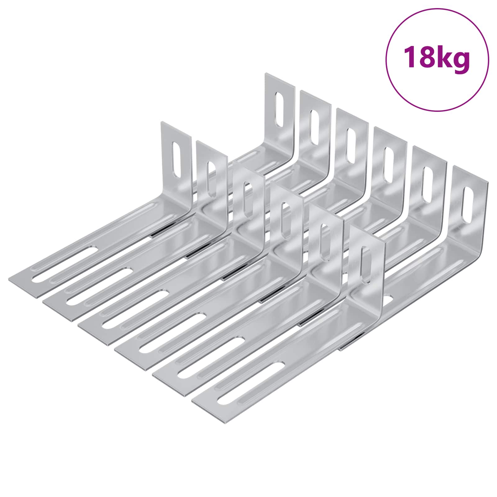Nosač protiv prevrtanja Jednobojno 1268 pcs Srebrno Željezo