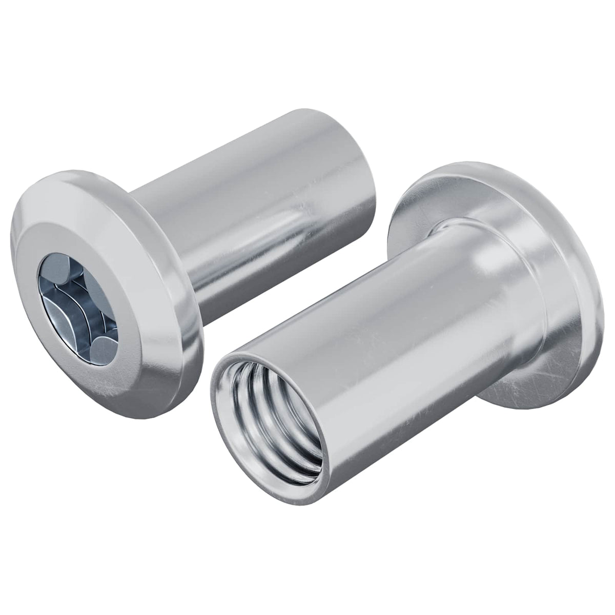 Sigurnosna matica 2 pcs Nikla M6 x 15 mm Čelik