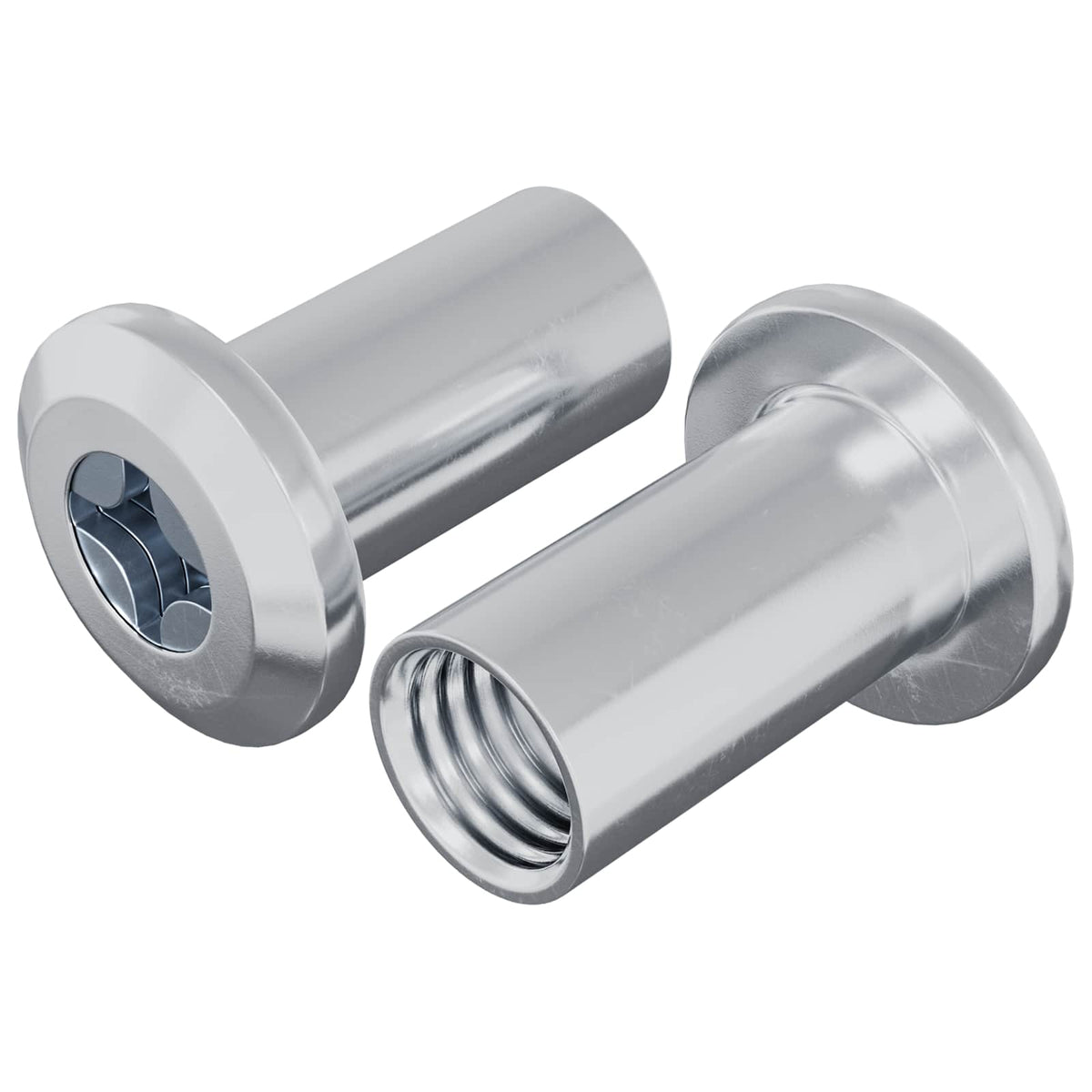 Sigurnosna matica 2 pcs Nikla M6 x 25 mm Čelik