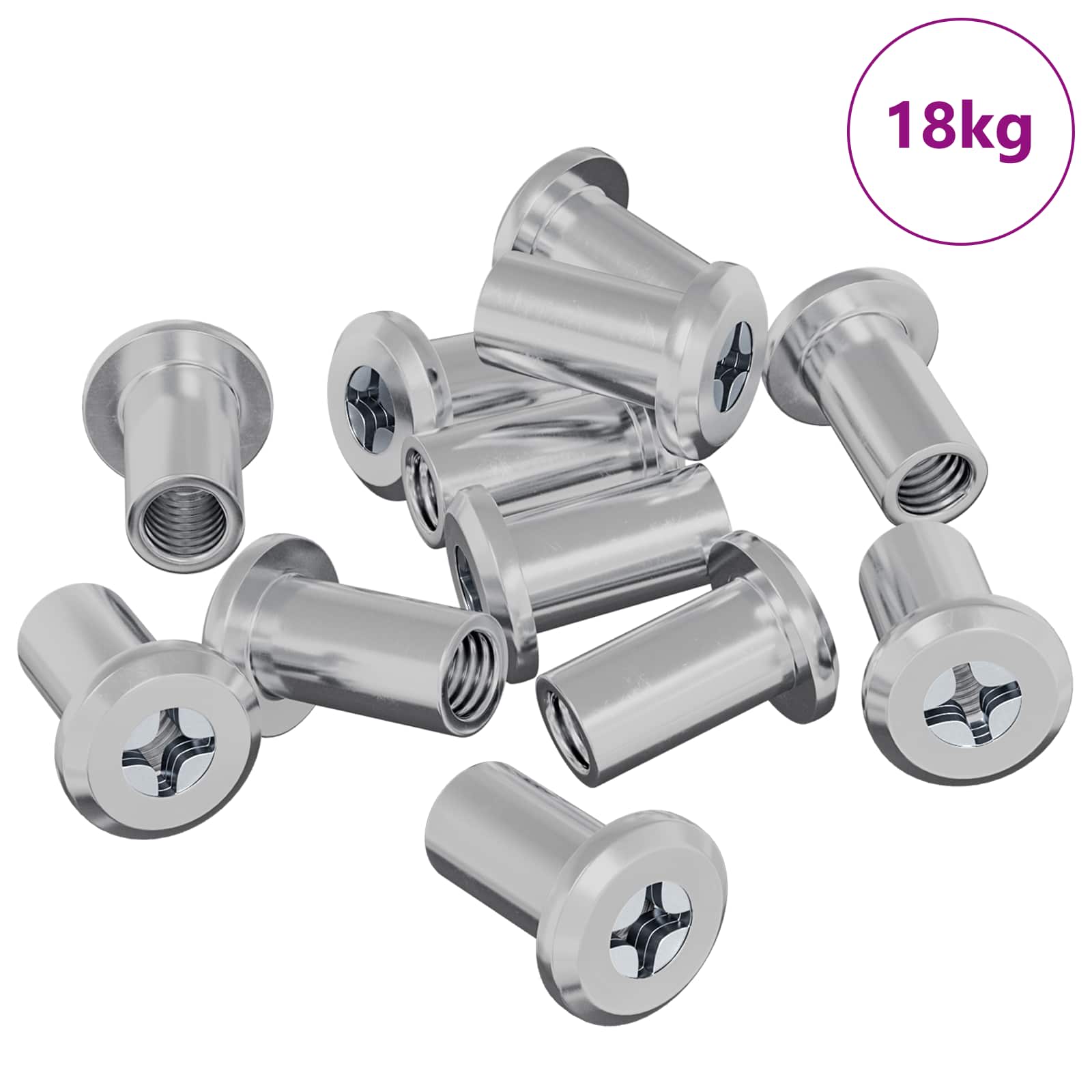 Sigurnosna matica 3673 pcs Srebrno Čelik