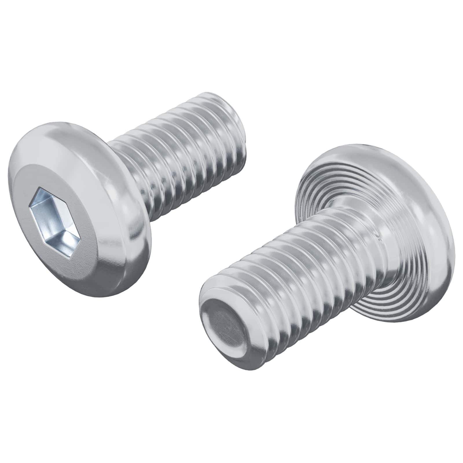 Vijak za zaključavanje 2 pcs Srebrno M6 x 12 mm Čelik