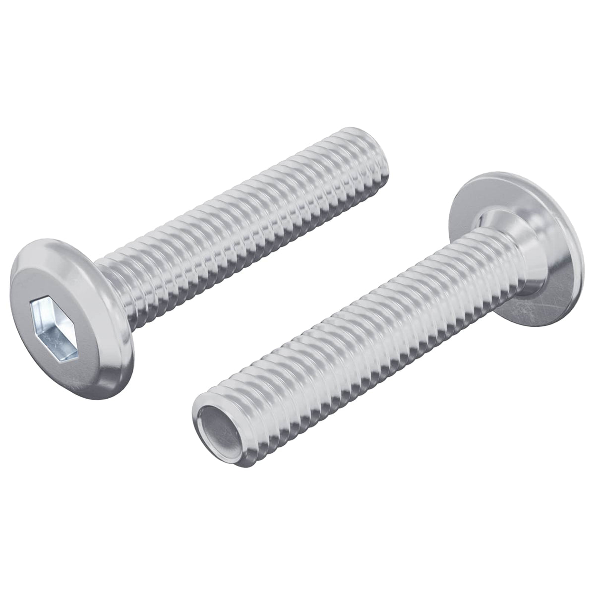Vijak za zaključavanje 2 pcs Srebrno M6 x 30 mm Čelik