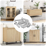 Vijak za zaključavanje Jednobojno 2647 pcs Srebrno Čelik