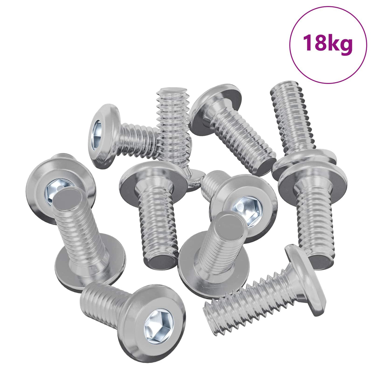 Vijak s plastičnom glavom 3600 pcs Srebrno Čelik