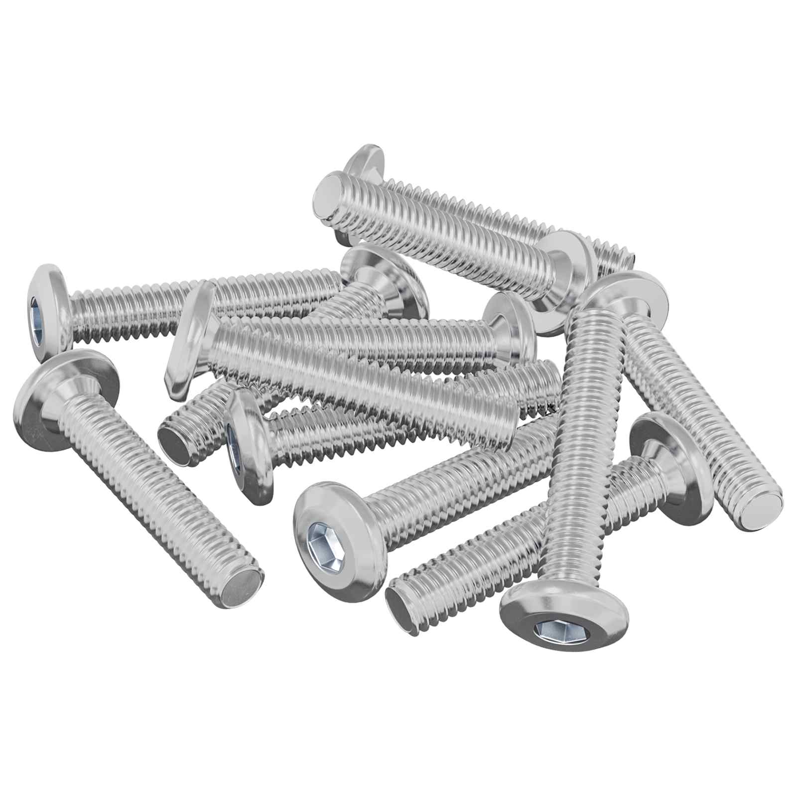 Vijak s plastičnom glavom 2647 pcs Srebrno Čelik