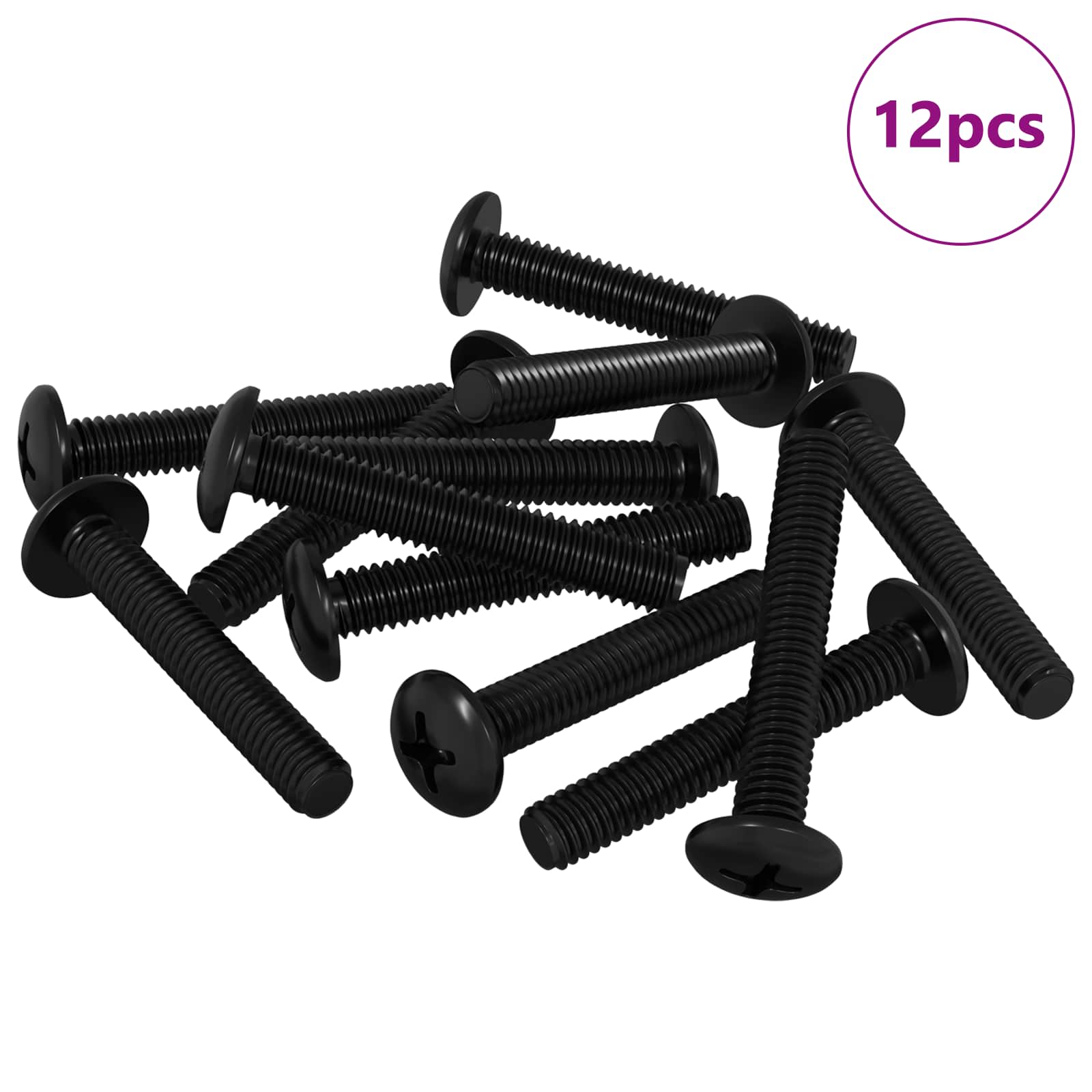 Vijak 12 pcs Srebrno 5 x 30 mm Željezo