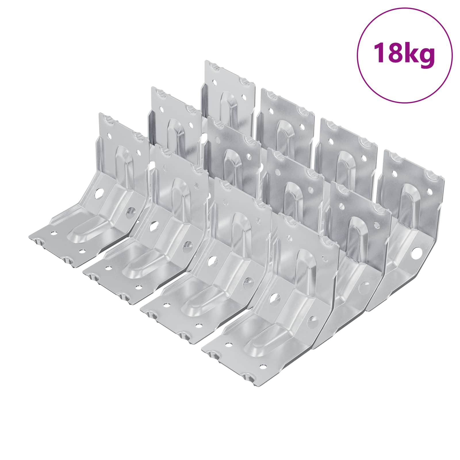 Ukljucuje: nosač 212 pcs Cinkom premazano 106 x 55 x 1,5mm