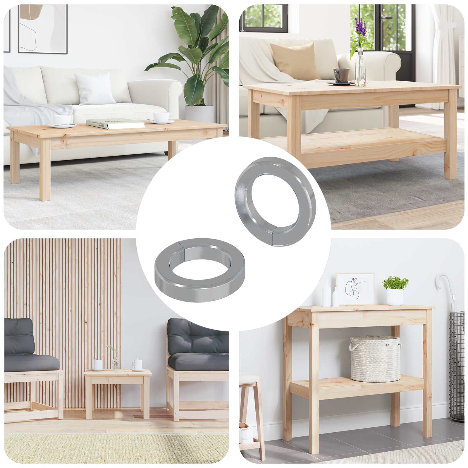 Užičasti zamašnjak 2 pcs Bijelo 13 x 1 mm Željezo