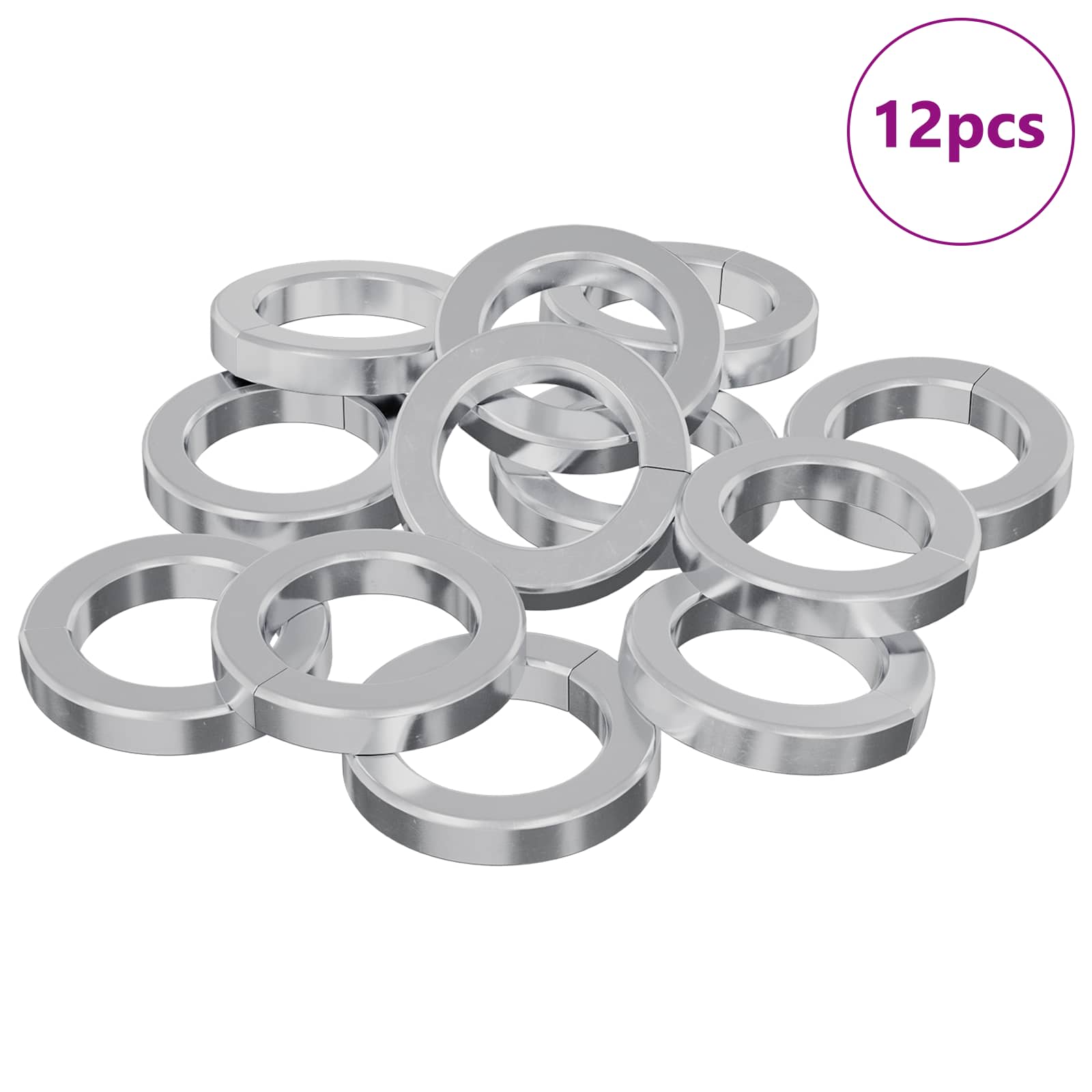 Užičasti zamašnjak 12 pcs Bijelo 13 x 1 mm Željezo