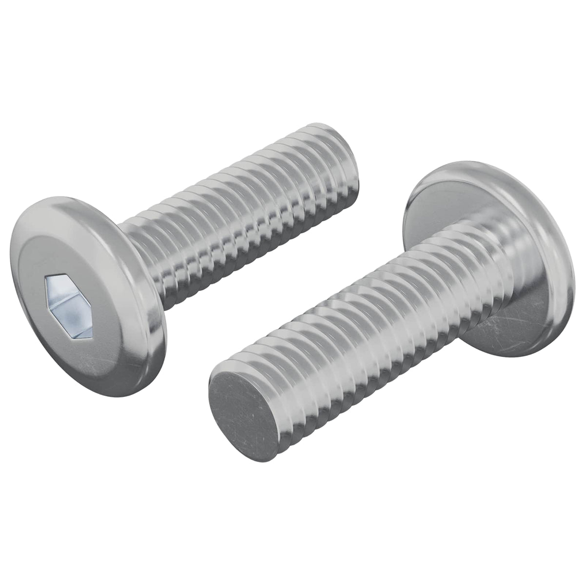 Vijak 2 pcs Srebrno 8 x 25 mm Čelik