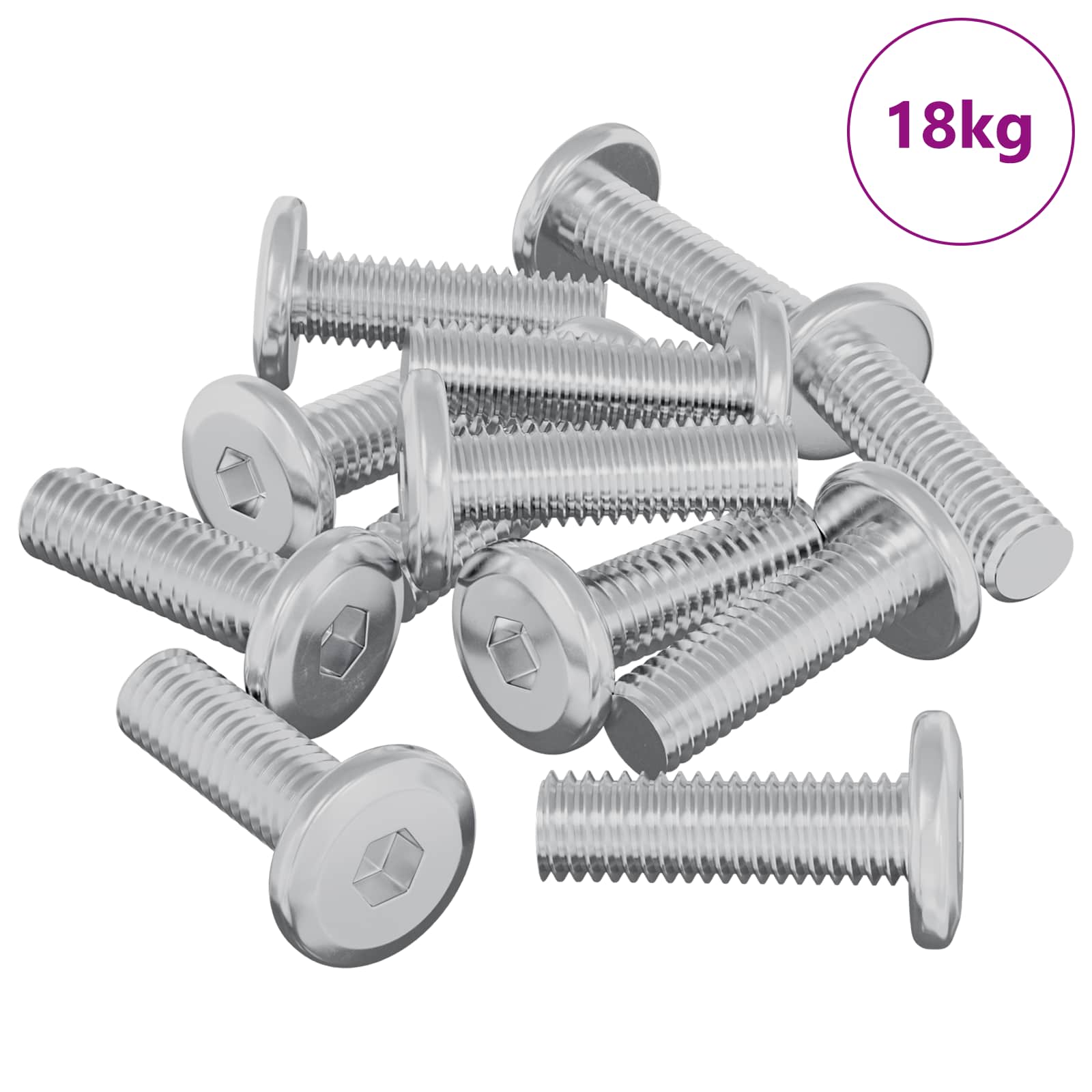 Vijak 1593 pcs Srebrno 8 x 25 mm Čelik