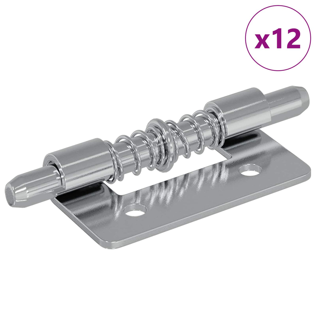 Zasun 12 pcs Srebrno 46 x 17 x 1,2 mm Čelik