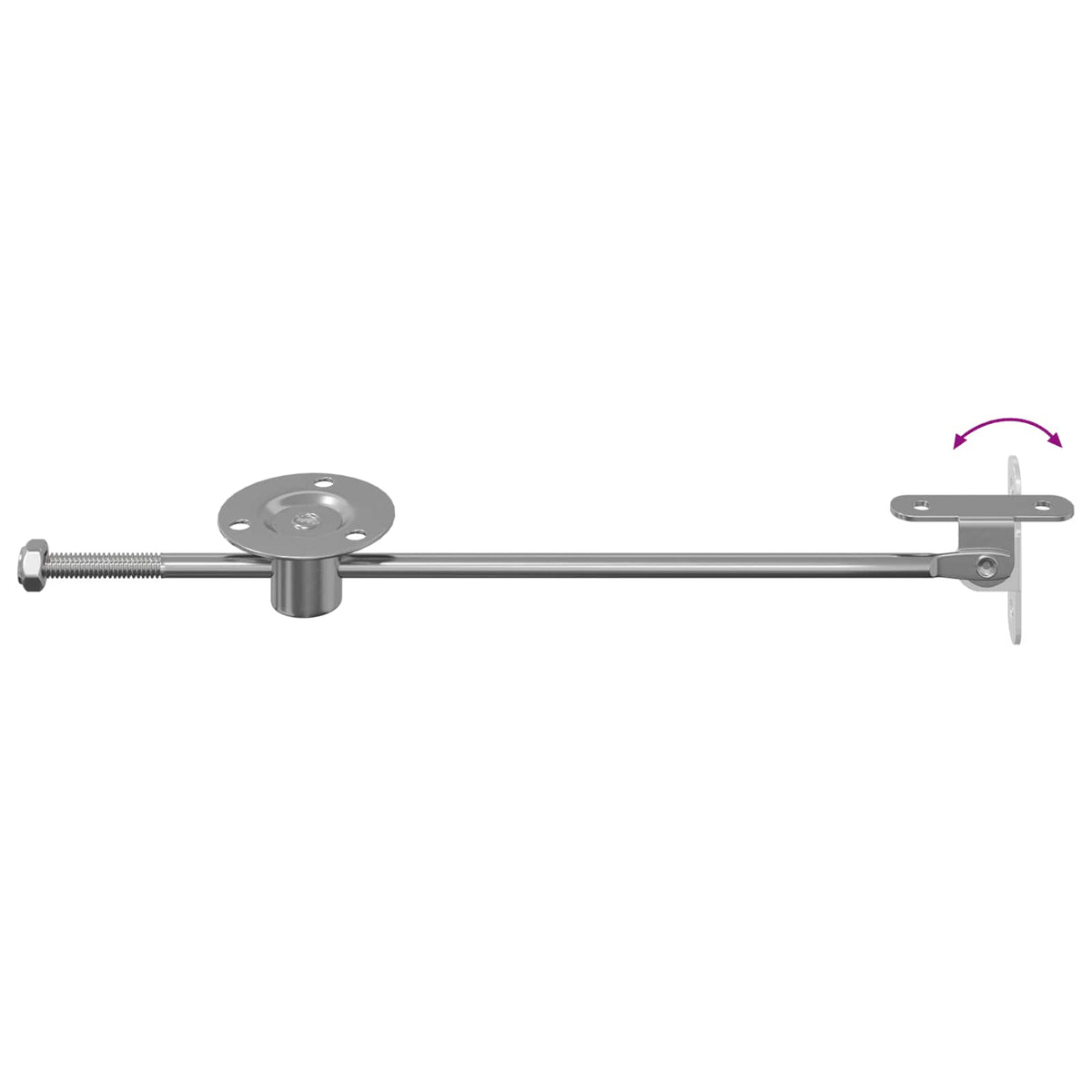 Užitna šipka za šarku 2 pcs Srebrno 190 mm Željezo