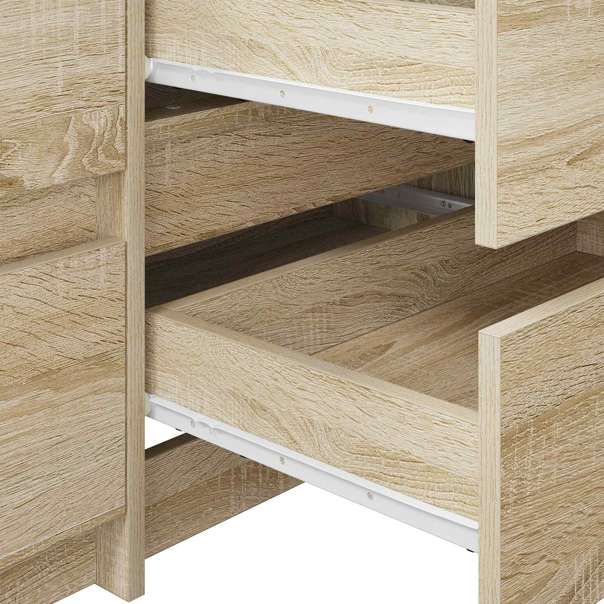 Klizač za ladice 73 pcs Bijelo Čelik