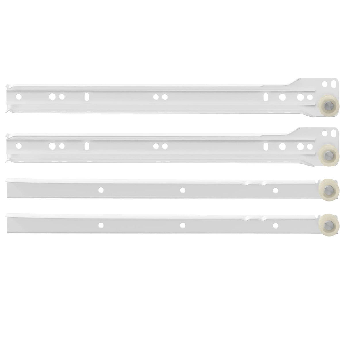 Klizač za ladice 73 pcs Bijelo Čelik