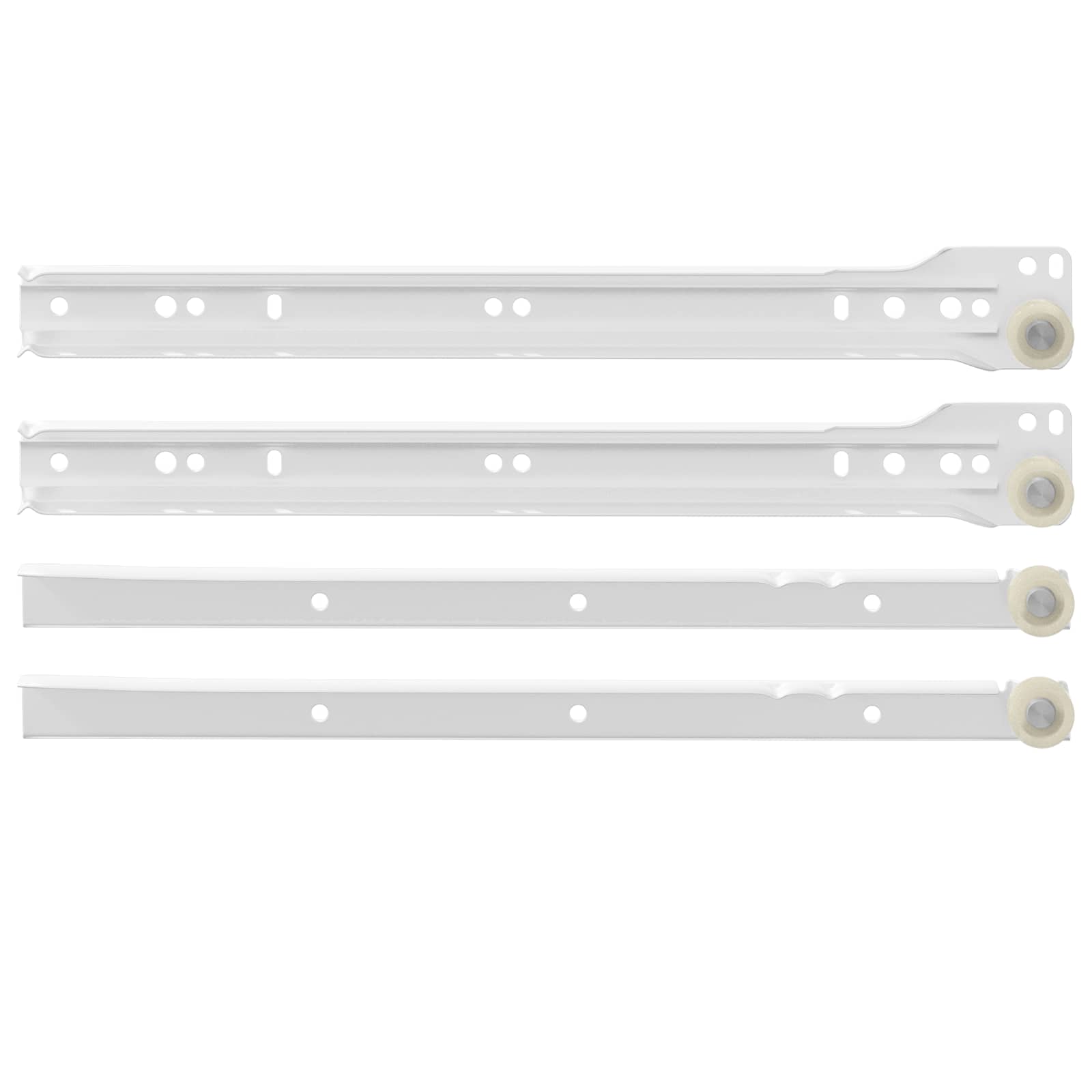 Klizač za ladice 73 pcs Bijelo Čelik