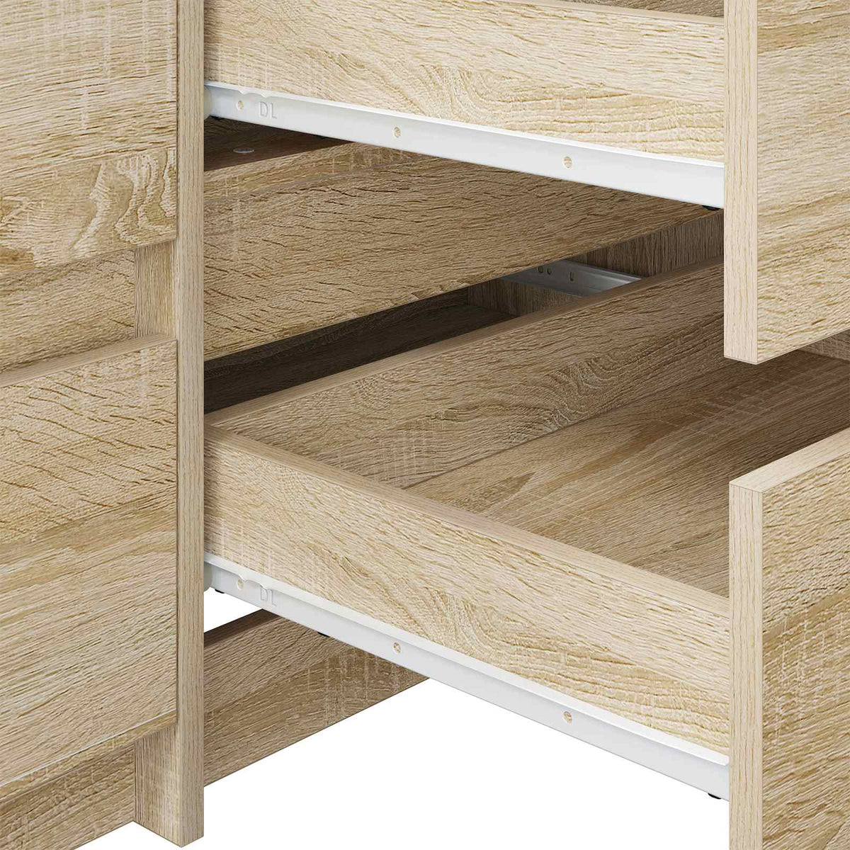 Klizač za ladice 2 pcs Bijelo 350 mm Čelik