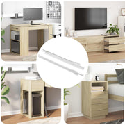 Klizač za ladice 2 pcs Bijelo 350 mm Čelik