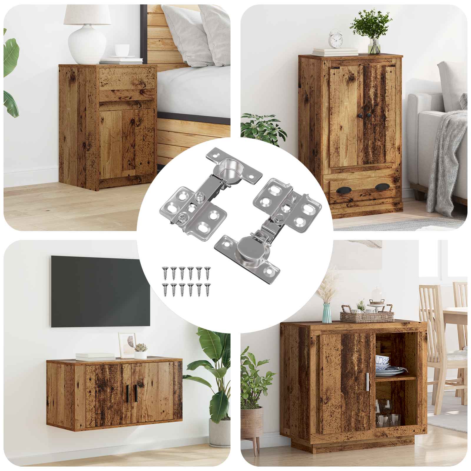 Šarka 2 pcs Nikla 85 x 52,5 x 9,5 mm Željezo