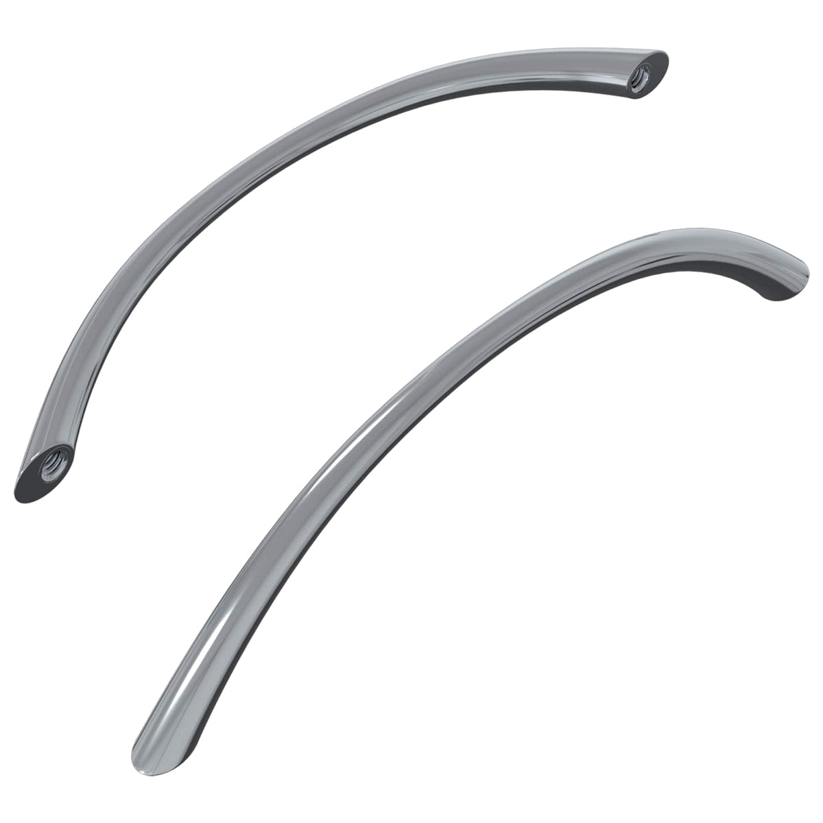 Drška 2 pcs Srebrno 107 x 3.6 x 23 mm Nehrđajući čelik