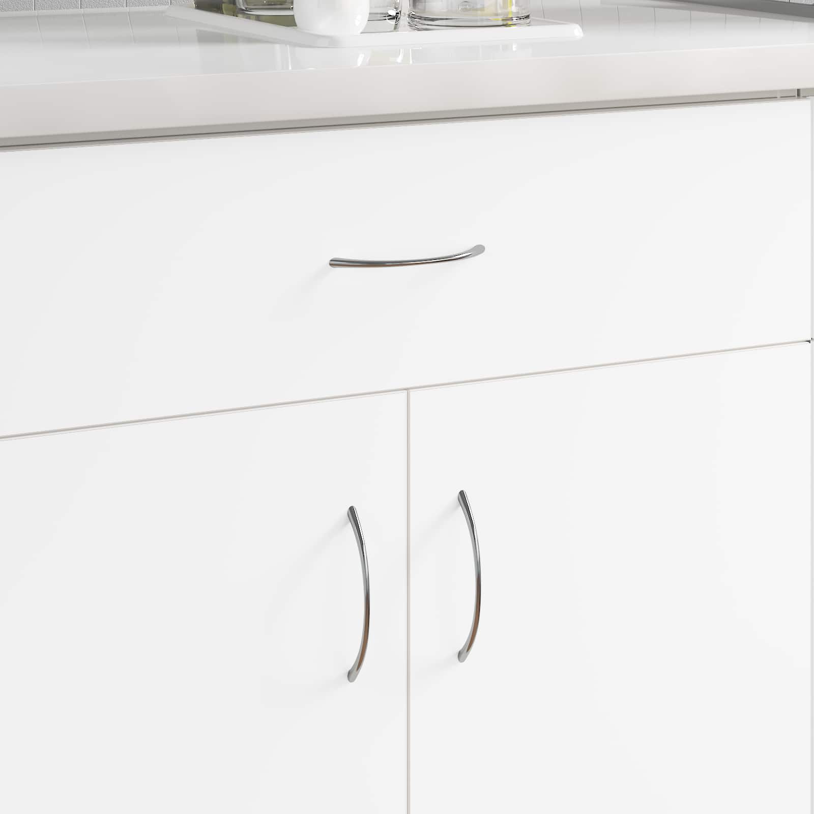 Drška 1385 pcs Srebrno 107 x 3.6 x 23 mm Nehrđajući čelik