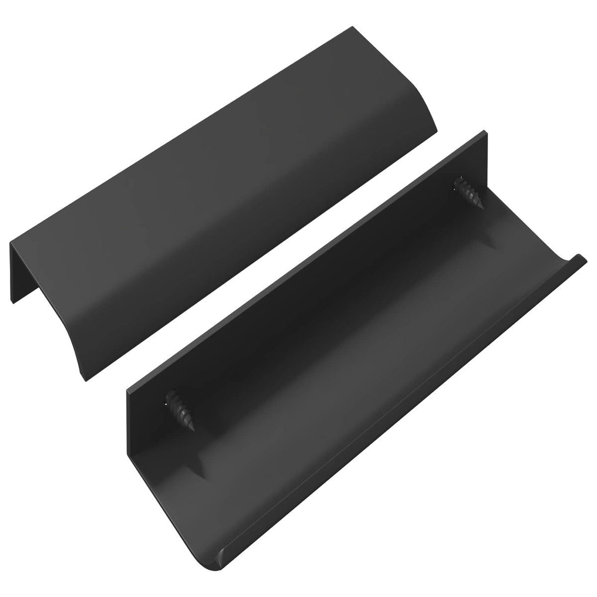 Drška 2 pcs Crna 120 x 39.6 x 17 mm Aluminij