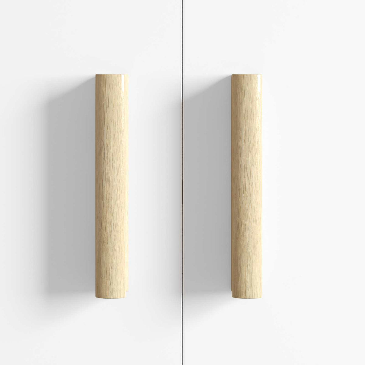 Ravna drška 2 pcs Boja prirodnog drva 130 x 25 x 30 mm