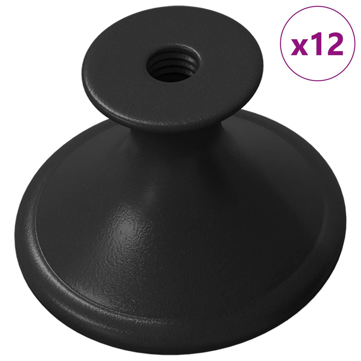 Drška 12 pcs Crna Ø30 mm Aluminij
