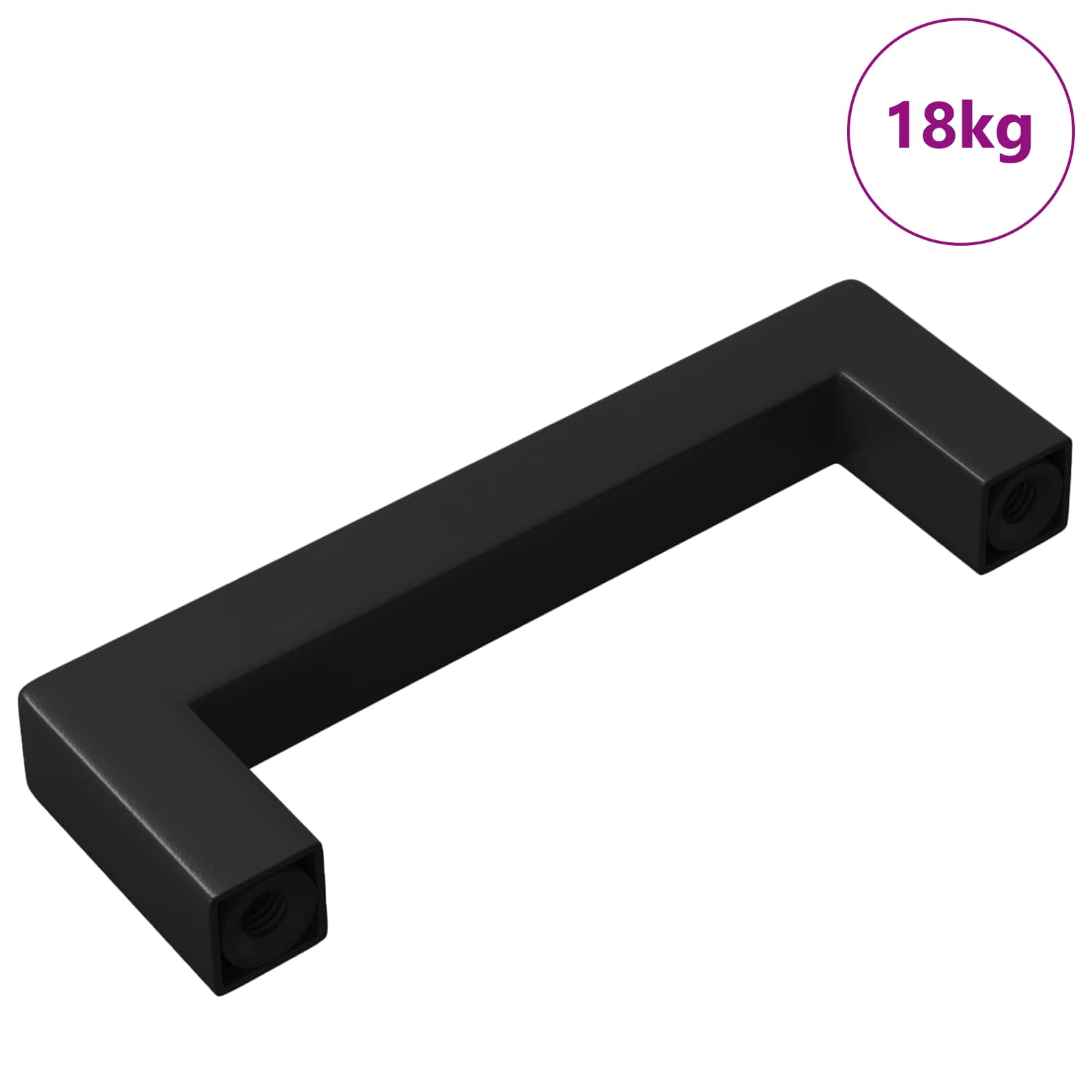 Drška za namještaj 530 pcs Crna 105 x 12 x 36 mm Željezo