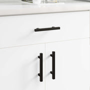 Drška za ormar 2 pcs Crna 150 x 12,3 x 35,2 mm Nehrđajući čelik