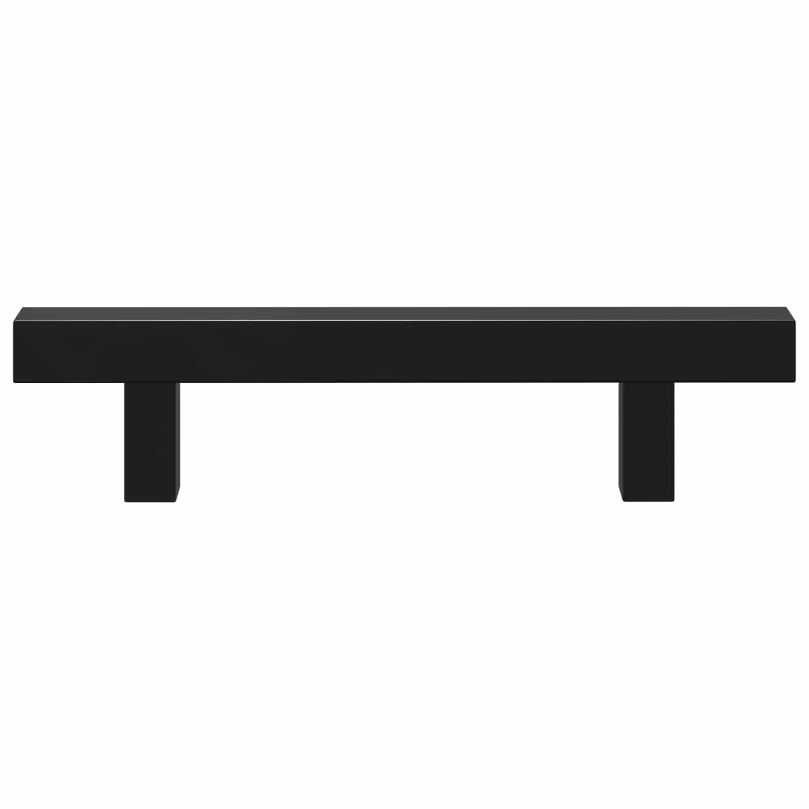 Drška za ormar 2 pcs Crna 150 x 12,3 x 35,2 mm Nehrđajući čelik