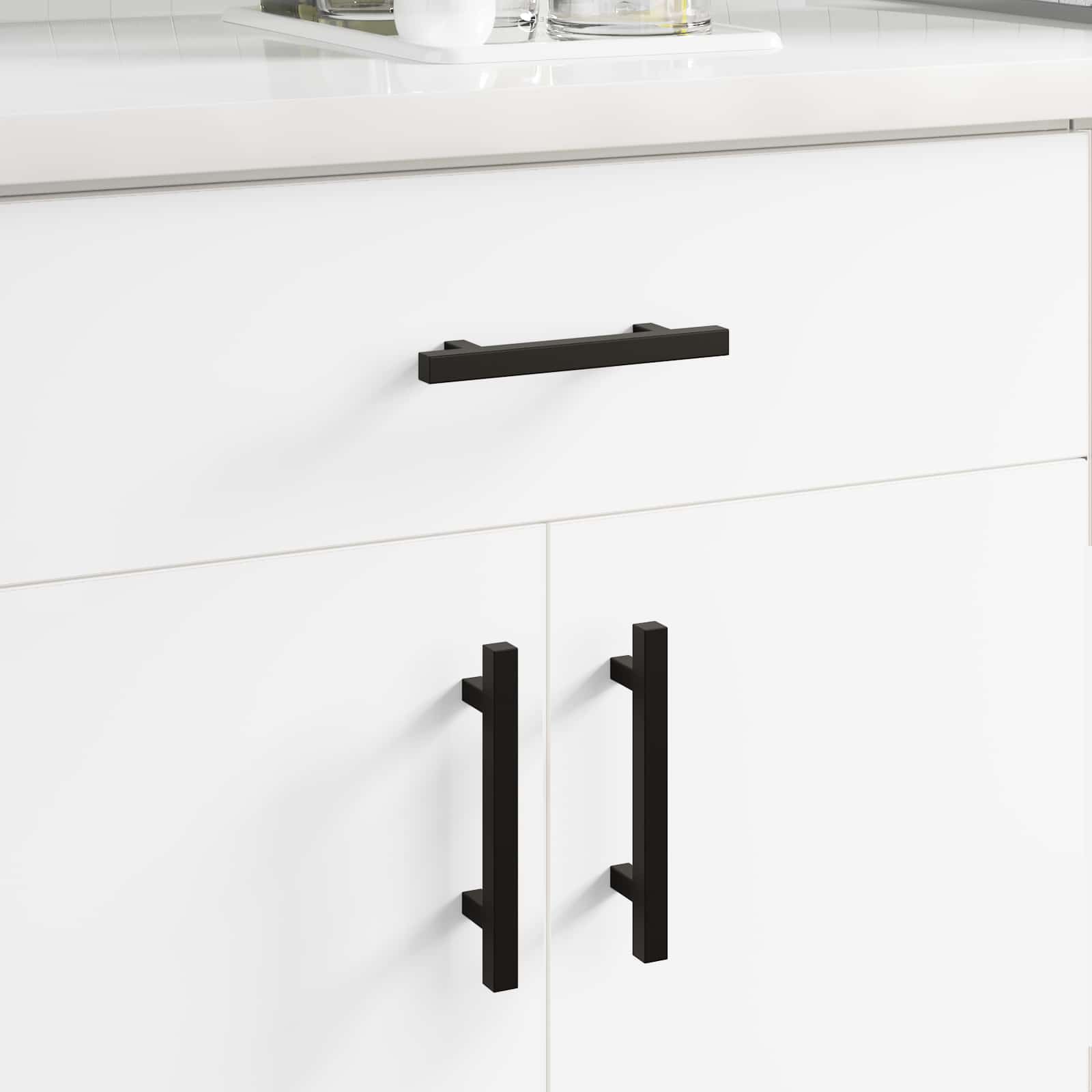Drška za ormar 12 pcs Crna 150 x 12,3 x 35,2 mm