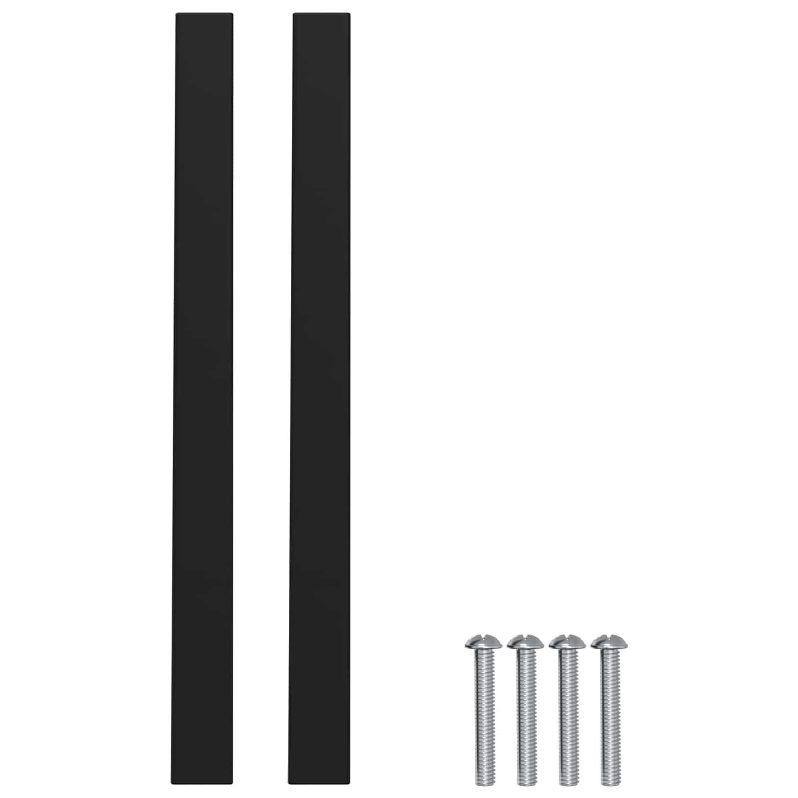 Drška za ormar 12 pcs Crna 150 x 12,3 x 35,2 mm