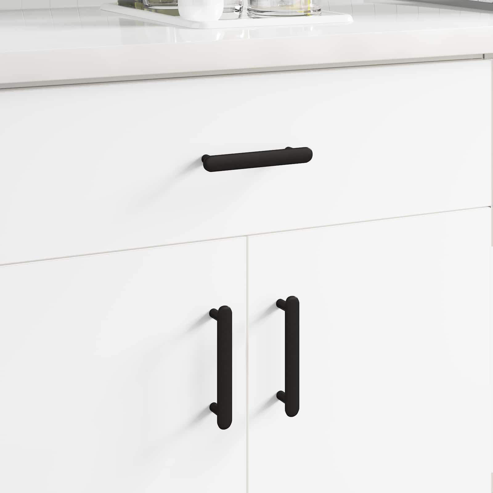 Drška za ormar 474 pcs Crna 121 x 16.6 x 28.3 mm Željezo