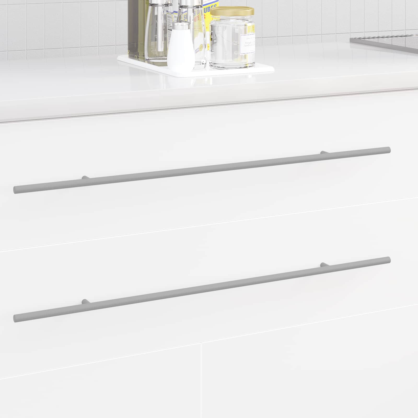 Drška za ormar 12 pcs Srebrno 700mm Nehrđajući čelik