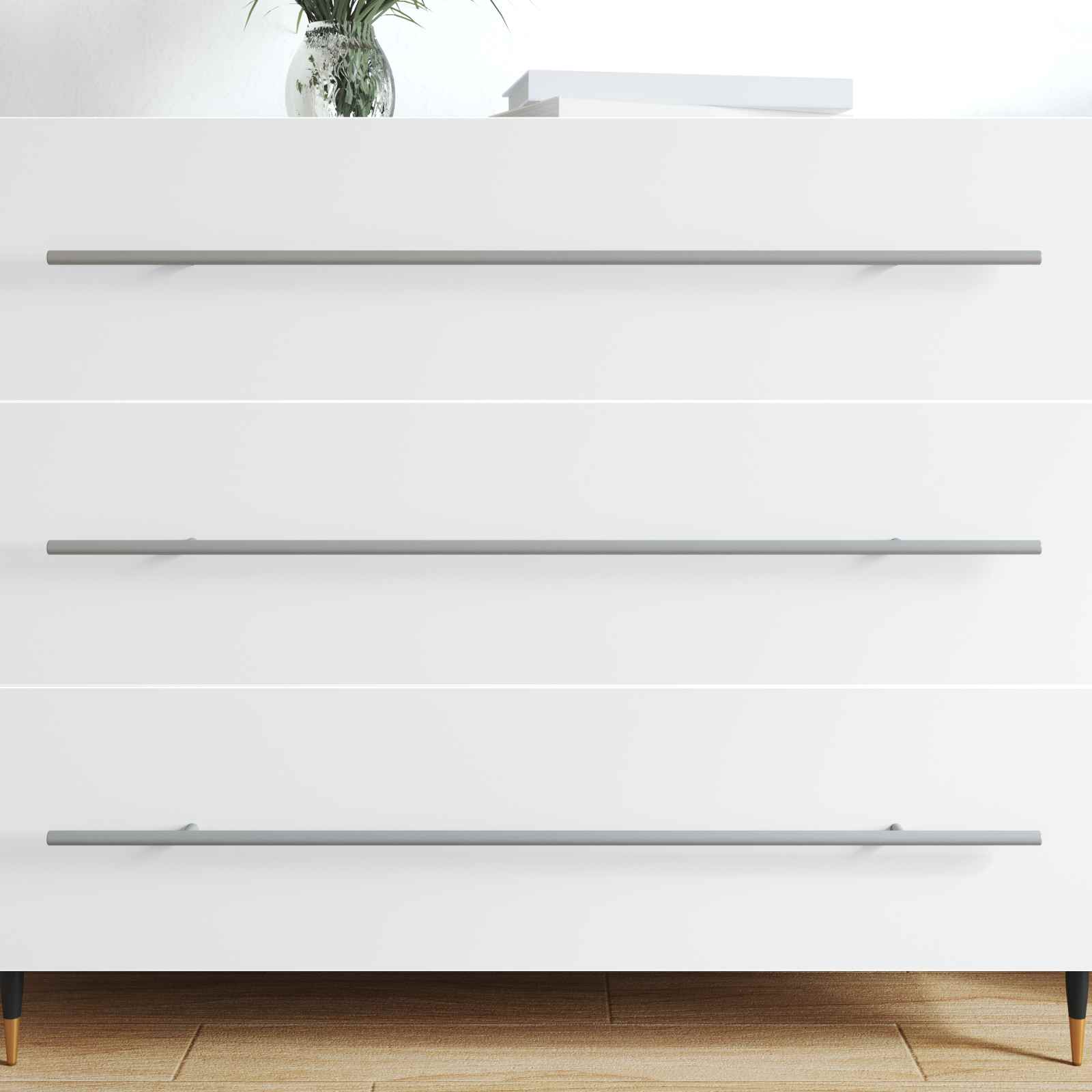 Drška za ormar 2 pcs Srebrno 800 mm Nehrđajući čelik