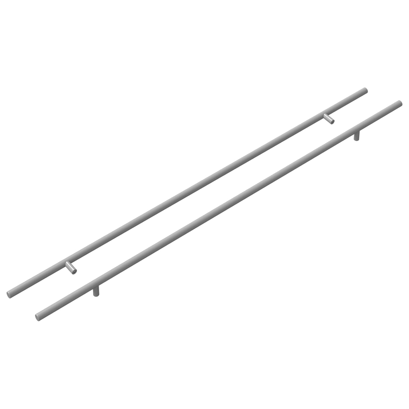 Drška za ormar 2 pcs Srebrno 800 mm Nehrđajući čelik