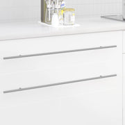 Drška za ormar 12 pcs Srebrno 800 mm Nehrđajući čelik