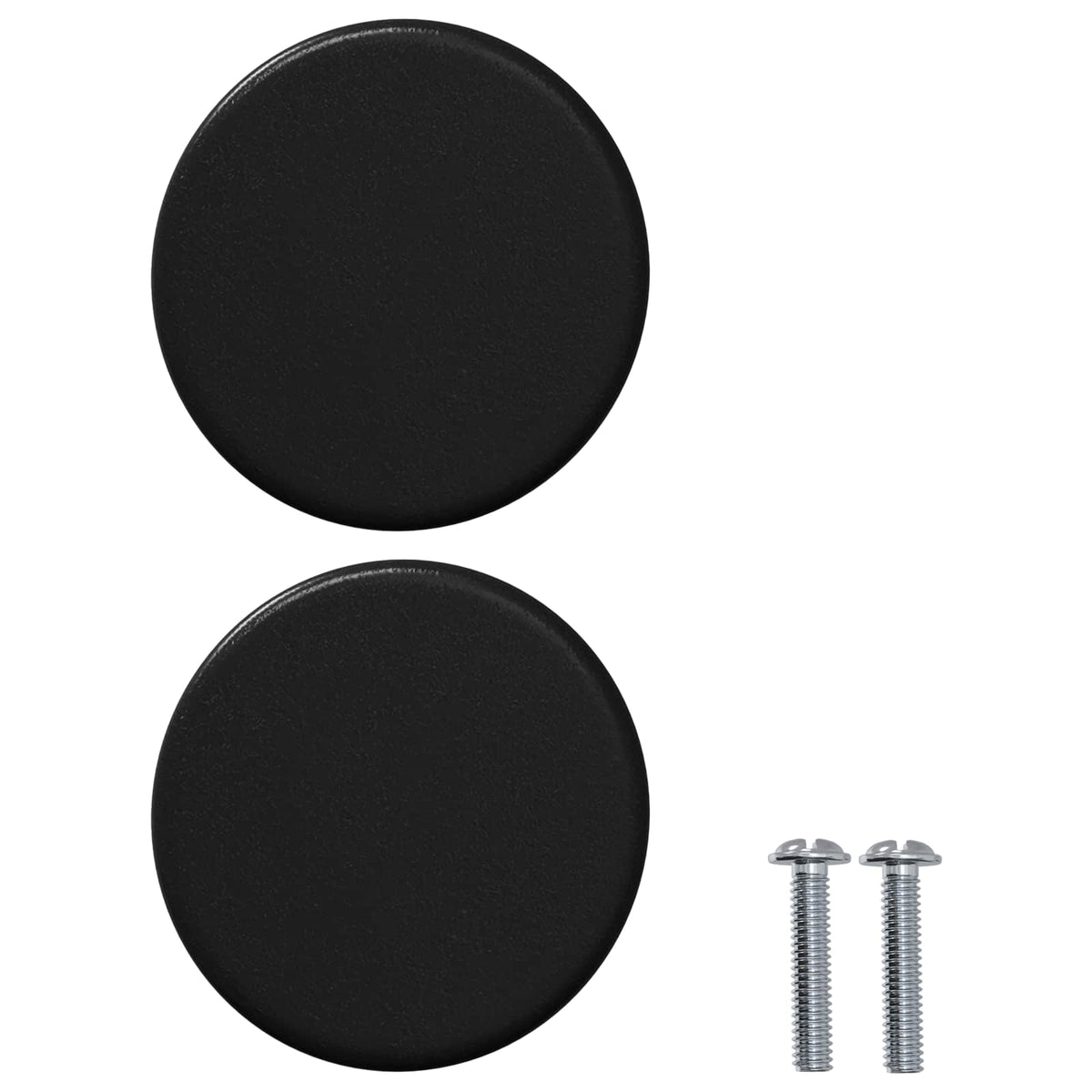Kabinetski gumb 2 pcs Crna 18 x 23 mm Željezo