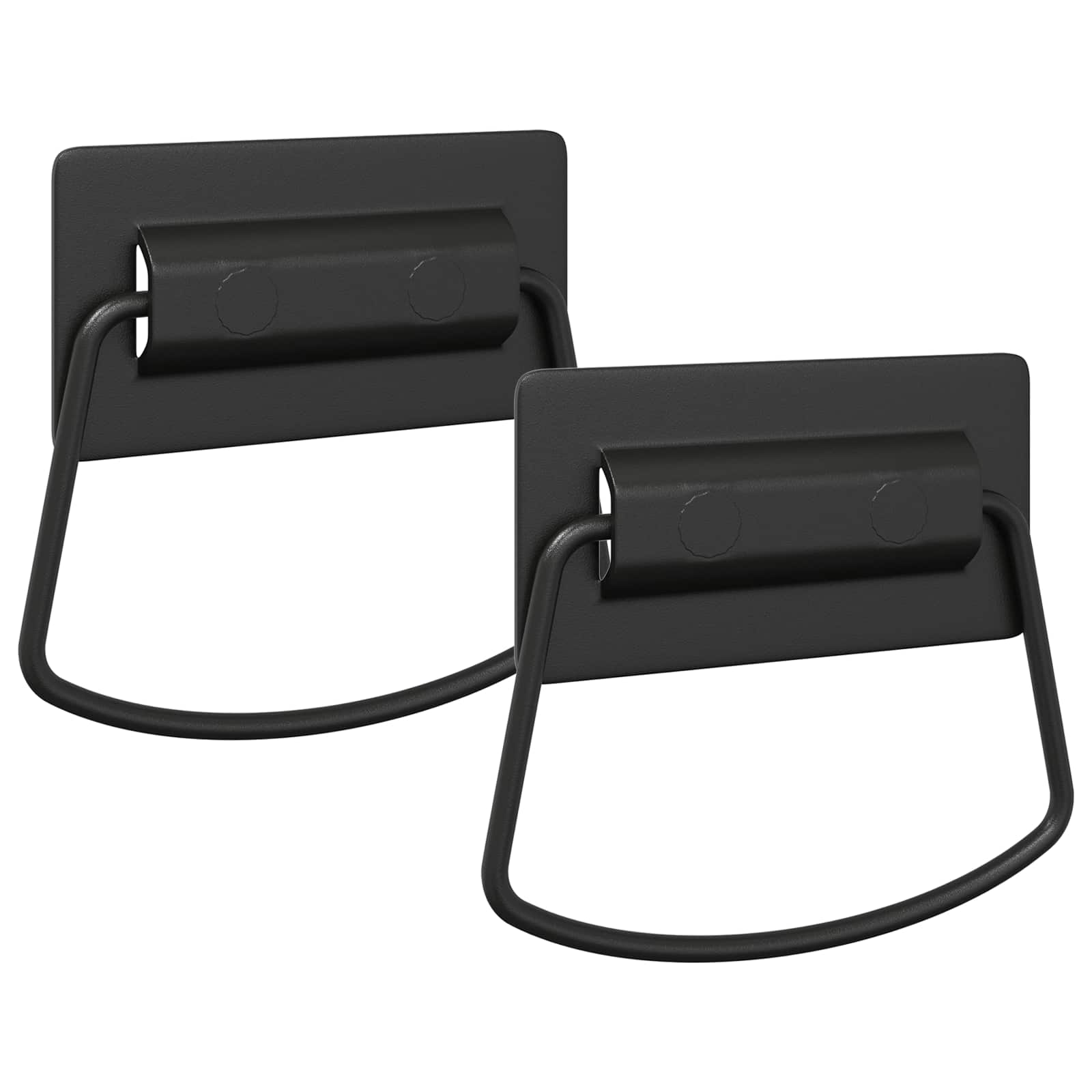 Ručke za ormariće 2 pcs Crna 85 x 45 mm Metal