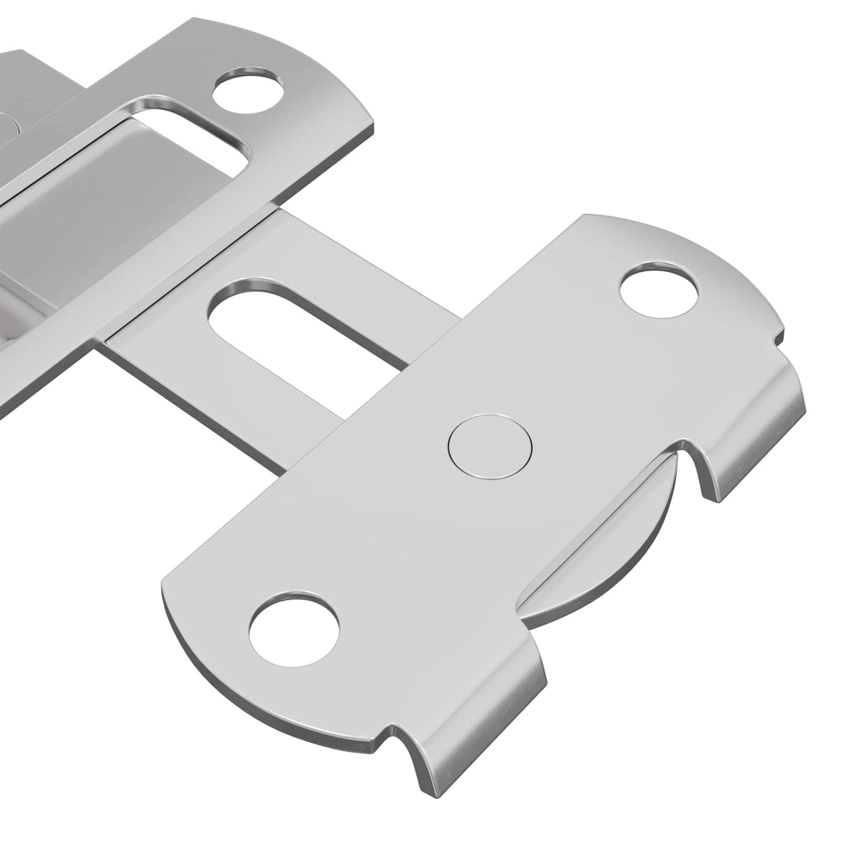 Zaključavanje vrata 2 pcs Srebrno 70 x 8 mm Čelik