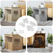 Zaključavanje vrata 2 pcs Srebrno 70 x 8 mm Čelik
