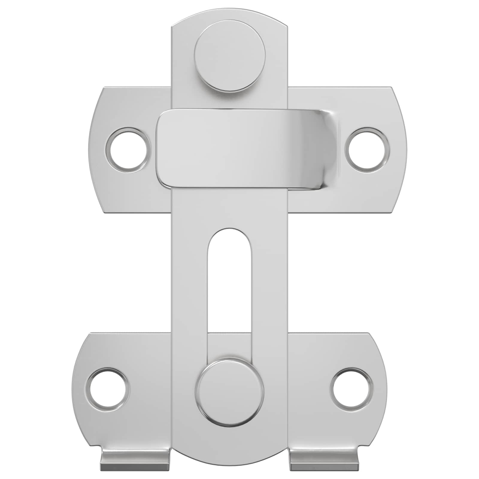 Zaključavanje vrata 2 pcs Srebrno 70 x 8 mm Čelik