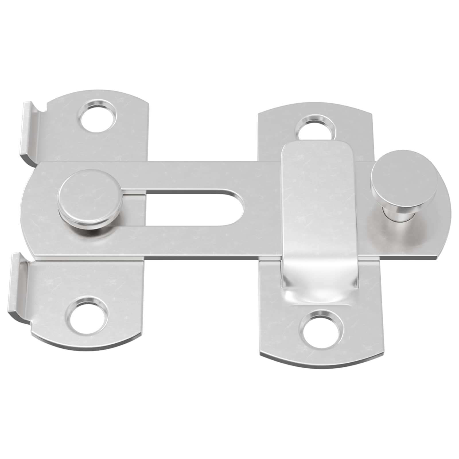 Zaključavanje vrata 2 pcs Srebrno 70 x 8 mm Čelik