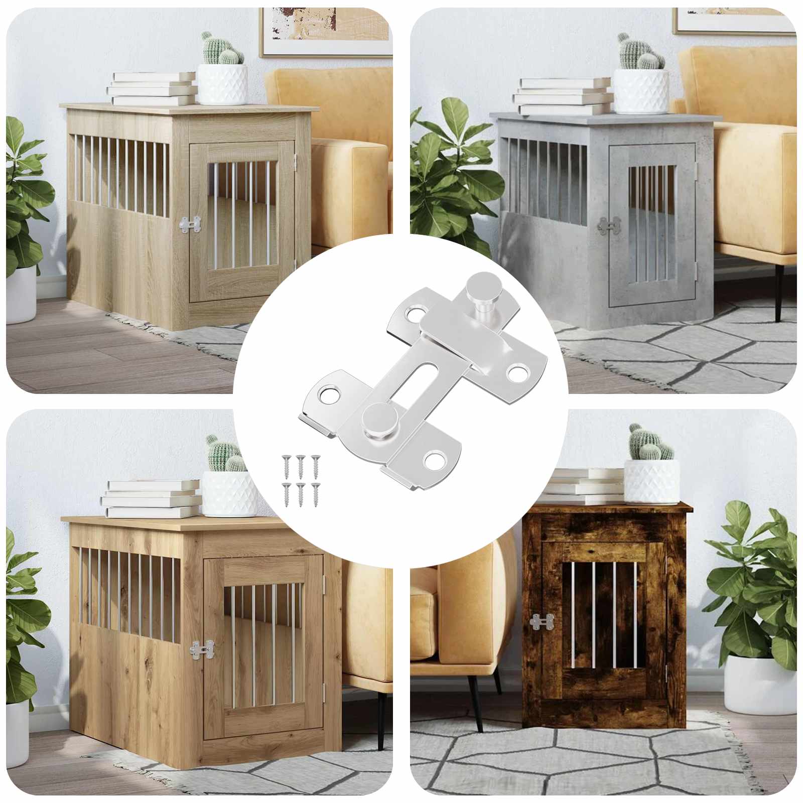 Zaključavanje vrata 12 pcs Srebrno 70 x 8 mm Čelik