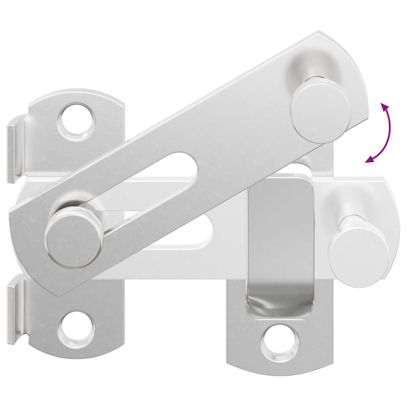 Zaključavanje vrata 12 pcs Srebrno 70 x 8 mm Čelik