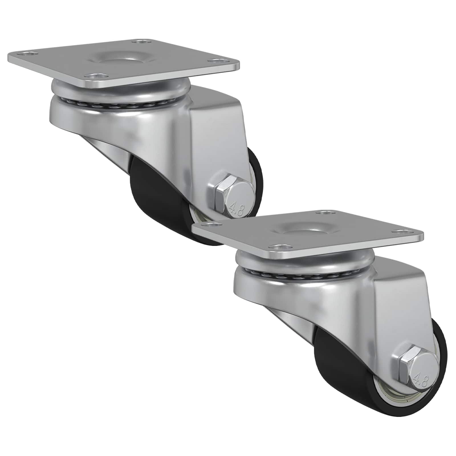 Kaster 2 pcs Srebrno 44,1 x 44,1 x 1,95 mm Najlon